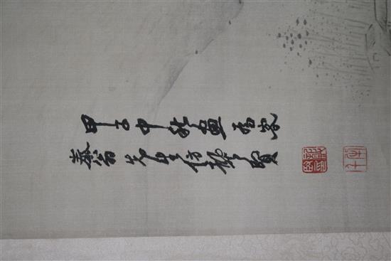 Two large Chinese scrolls